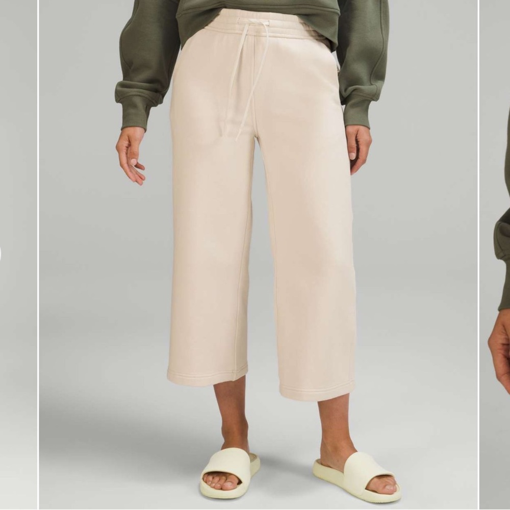 lululemon athletica Cream Wide-Leg Pants